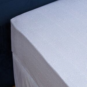 Anne de Solène Drap housse percale bleu clair 180x200 cm