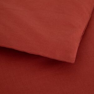 Olivier Desforges Housse de couette en percale de coton rouge 260 x 240 cm