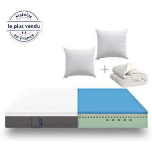 Emma Matelas Pack 180x200 - Matelas Original + Couette + Oreiller Nuage