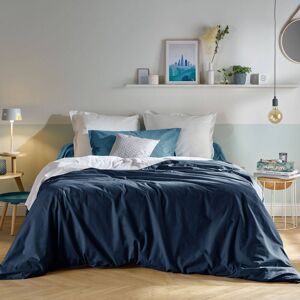 CAMIF Housse de couette en coton Bio bleu nuit 260 x 240 cm