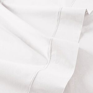 Anne de Solene Drap plat coton blanc 180x290 cm