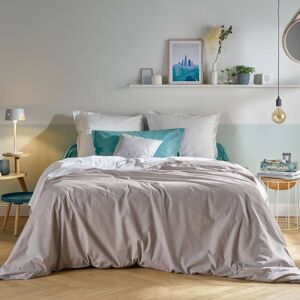 CAMIF Housse de couette en coton Bio gris mastic 240 x 220 cm