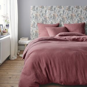 Essix Parure de lit en gaze de coton rose 260x240