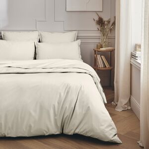 Essix Parure de lit en percale de coton meringue 240x220