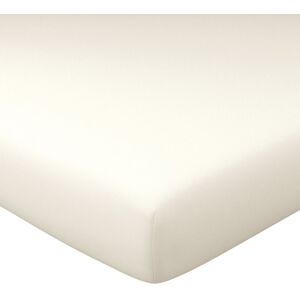 Becquet Drap-housse grand bonnet 160x200x32 blanc craie en lin