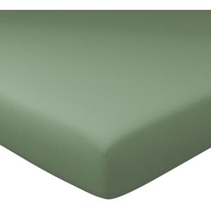 Becquet Drap-housse grand bonnet 160x200x40 vert lichen en coton - Publicité