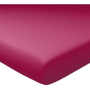 Becquet Drap-housse grand bonnet 160x200x40 rose fuchsia en coton - Publicité