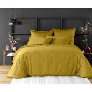 Baton Rouge Housse de couette satin de coton marron 260x240 cm