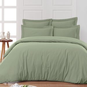 Sensei Maison Housse de couette satin coton-tencel 200 fils Sauge 260x240 cm