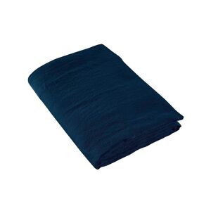 Anne de Solene Drap plat lin bleu de chine 270x310 cm Bleu 310x0x270cm