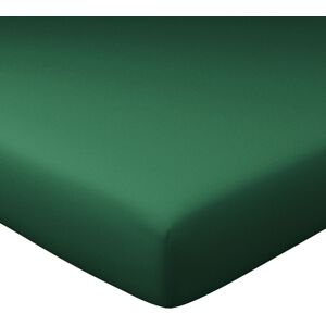 Becquet Drap-housse 160x200x28 vert cedre en coton