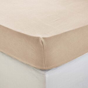 Madura Drap Housse en Coton Sable 180x200 cm