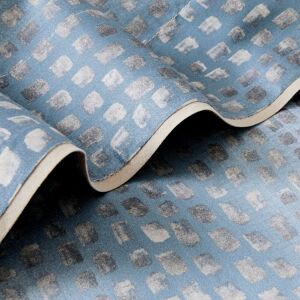 Anne de Solene Drap plat satin bleu clair 240x295 cm