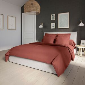 Housse de couette Percale Brique 240x260 cm