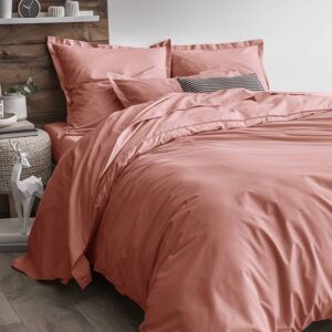 CAMIF Housse de couette en coton Bio rose des sables 240 x 220 cm