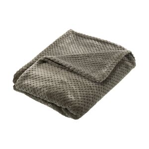 AMADEUS Plaid Damier new kaki 130x170 cm - Vert Rectangle Polyester Amadeus 130x1 cm