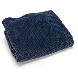 Plaid Damier bleu 130x170 -  Rectangle Polyester Amadeus 130x1 cm - Publicité