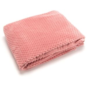 Plaid Damier rose 130x170 -  Rectangle Polyester Amadeus 130x1 cm - Publicité