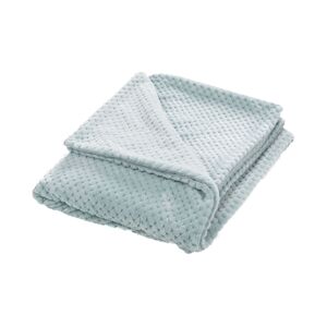 AMADEUS Plaid Damier bleu glacier 130x170 cm - Rectangle Polyester Amadeus 130x1 cm