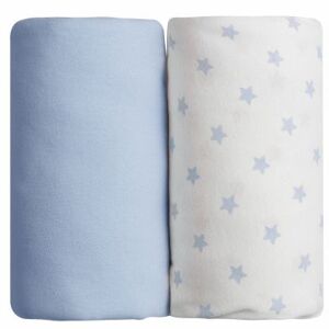 Babycalin Lot de 2 draps housses étoile bleu (60 x 120 cm) - Publicité