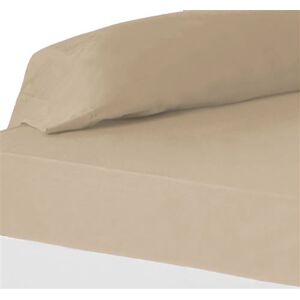 Non communiqué Drap de lit drap-housse couvre-matelas en polyester-coton coloris beige - Longueur 200 x Profondeur 180 x Hauteur 30 cm -JUANIO- Beige - Publicité