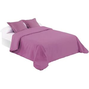 Non communiqué Parure de couette housse de couette linge de lit en polyester-coton coloris violet clair - Longueur 240 x Profondeur 220 cm -JUANIO- Violet - Publicité