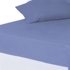 Non communiqué Drap de lit drap-housse couvre-matelas en polyester-coton coloris bleu - Longueur 200 x Profondeur 150 x Hauteur 30 cm -JUANIO- bleu - Publicité