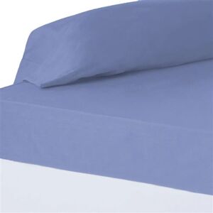 Non communiqué Drap de lit drap-housse couvre-matelas en polyester-coton coloris bleu - Longueur 200 x Profondeur 180 x Hauteur 30 cm -JUANIO- bleu - Publicité