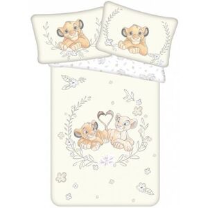 Non communiqué Disney - Le Roi Lion Disney - Parure de Lit Coton Bébé - Housse de Couette 100x135 cm et une Taie d’oreiller 40x60 cm Beige - Publicité