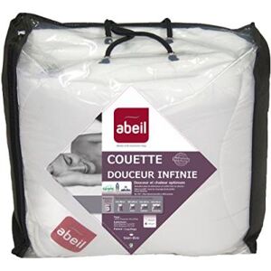 Abeil 15000000540 couette douceur infinie chaude polyester blanc 220 x 240 cm Blanc - Publicité