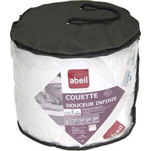 Abeil 15000000535 couette douceur infinie légère polyester blanc 200 x 200 cm Blanc - Publicité