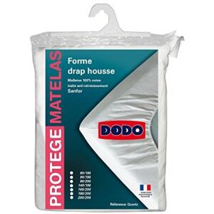 Noname Dodo protège-matelas en molleton 100% coton forme drap housse traité anti-rétrécissement 160 x 200 cm Multicolore - Publicité