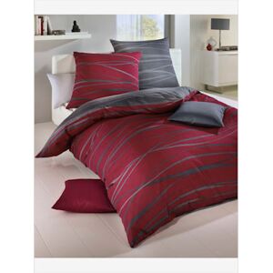 Linge de lit flanelle fine douce - Kaeppel - lie de vin-anthracite LIE DE VIN-ANTHRACITE 1