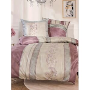 Linge de lit renforcé lisse - Kaeppel - champagne-vieux rose imprimé CHAMPAGNE-VIEUX ROSE IMPRIMÉ 1