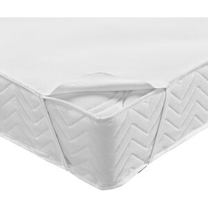 Protège-matelas molleton imperméable PVC plateau - BlancheporteCe protège-matelas forme plateau en molleton PVC est à la fois imperméable et très résistant.Protège-matelas lit enfant : 60x120cmBlanc - Publicité