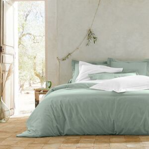 Blancheporte Linge de lit uni polyester-coton Colombine - Colombine Vert Housse de couette 2 personnesonnes : 200x200cm