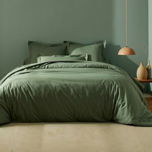 Blancheporte Linge de lit uni coton - Colombine Vert Housse de couette 2 personnesonnes : 200x200cm