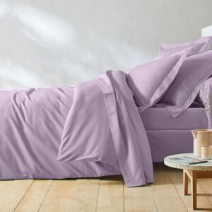 Colombine Linge de lit uni - coton bio(**) - Taie De Traversin 85x185cm - Violet - ColombineAvec Colombine® le linge de lit uni se décline dans une version en coton bio(**) et nous fait voir la nuit du bon côté... Et quand on sait que la qualité est là, o