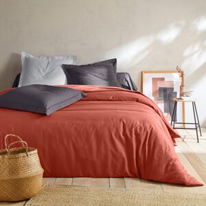 Blancheporte Linge de lit uni polyester-coton Colombine - Colombine Orange Taie d'oreiller forme sac : 63x63cm