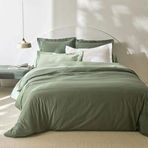 Blancheporte Linge de lit uni polyester-coton Colombine - Colombine Vert Taie d'oreiller forme sac : 63x63cm