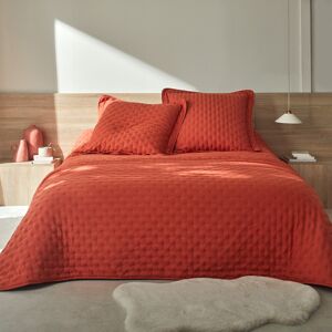 Couvre-lit matelasse - microfibre - Blancheporte Orange Plaid : 150x150cm