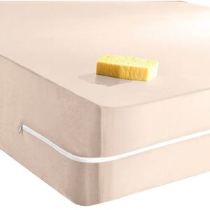 Housse matelas imperméable extensible - BlancheporteCette housse intégrale extensible est impermable et assure une protection efficace de votre matelas.Protège-matelas lit enfant : 60x120cmBeige - Publicité