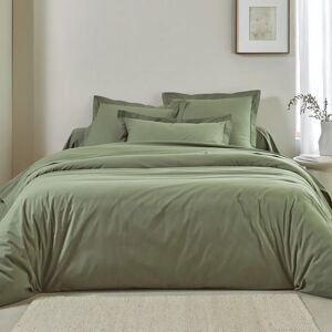 Blancheporte Linge de lit uni - coton bio() - Colombine Vert Housse de couette 2 personnesonnes : 260x240cm