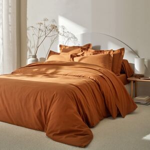 Blancheporte Linge de lit uni coton - Colombine Marron Housse de couette 2 personnesonnes : 240x220cm