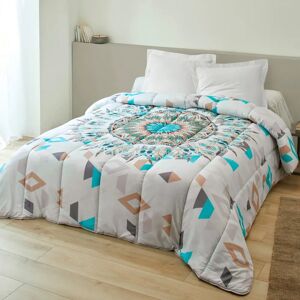 Couette microfibre imprimé Attrape-rêves 200g/m² - BlancheporteUn graphisme bien dans l’air du temps pour cette couette ultra douce et parfaitement isolante. Pratique, elle s'utilise sans housse ! Couette 1 personne : 140x200 cmBleu - Publicité