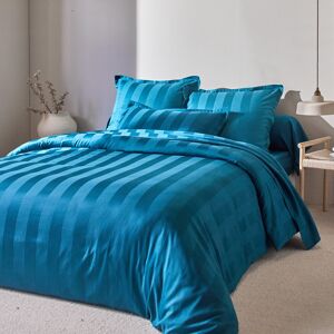 Linge de lit satin raye - Taie De Traversin 86x190cm - Bleu - ColombineOffrez-vous des nuits d'exception en vous glissant dans ce linge de lit en satin raye a l'aspect lumineux et au toucher ultra soyeux. Doux, confortable, chaleureux et subtilement brill