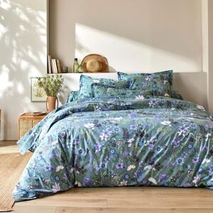 Linge de lit Kelly en coton imprimé floral - BlancheporteDes fleurs à profusion et une jolie finition bourdon sur la taie volant plat : le linge de lit Kelly renouvelle avec chic et charme le style romantique qu'on aime tant !Drap plat 2 personnesonnes :  - Publicité