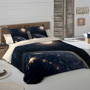 Linge de lit Univers coton - BlancheporteEmbarquement immediat pour un voyage inter-galactique avec le linge de lit Univers? tellement realiste qu?on s?imagine deja dans l?espace !Taie d