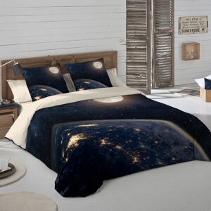 Linge de lit Univers coton - BlancheporteEmbarquement immédiat pour un voyage inter-galactique avec le linge de lit Univers… tellement réaliste qu’on s’imagine déjà dans l’espace !Housse de couette 1 personneonne : 140x200cmNoir - Publicité