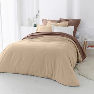 Blancheporte Linge de lit uni polyester-coton Colombine - Colombine Beige Taie d'oreiller forme sac : 63x63cm